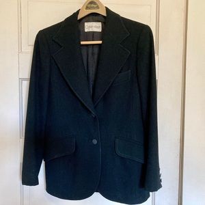 Vintage 1972 Calvin Klein Collection Blk Wool Blazer